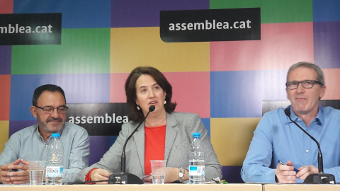 Elisenda Paluzie durant la presentació de la campanya 'Consum Estratègic'. @Assemblea