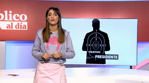 Silvia Brasero en el informativo del 8 de noviembre de 2018.