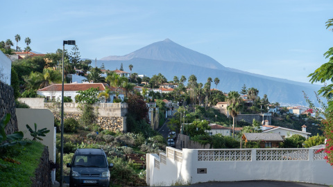 Una vista de un conjunto de vivienda de El Sauzal, en la isla de Tenerife