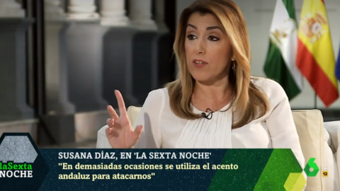 Susana Díaz en 'La Sexta Noche'./LA SEXTA