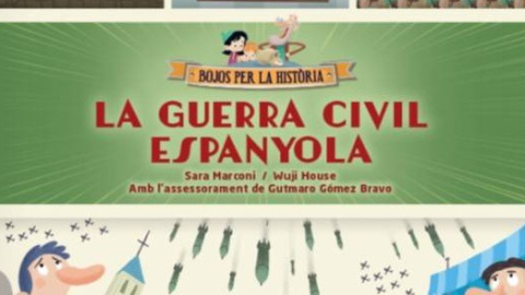 10/2022 - Portada de 'La guerra civil espanyola', llibre per explicar el conflicte a infants.