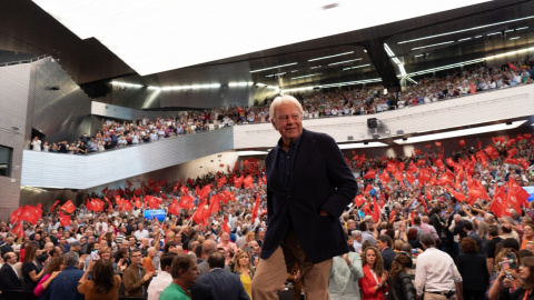 Felipe González, este sábado en Sevilla.