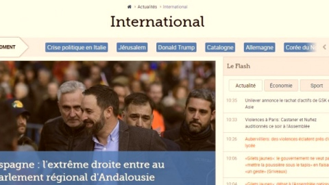 Captura de pantalla de la noticia del periódico francés 'Le Figaro'