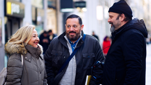 Juan Cavestany con Carmen Machi y Pepón Nieto.