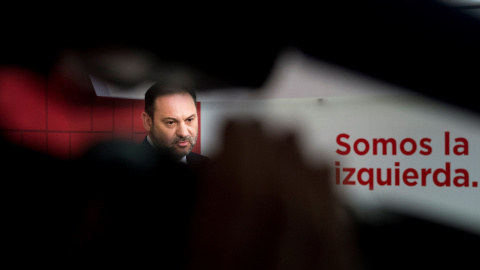 El secretario de Organización del PSOE, José Luis Ábalos, en rueda de prensa en la sede del partido, el día después de las elecciones al Parlamento de Andalucía. EFE/Luca Piergiovanni