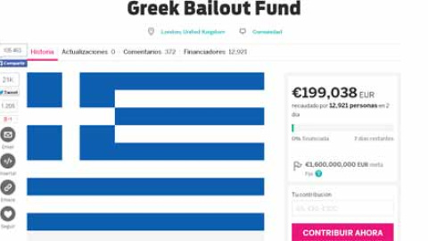 Captura de pantalla de la web que aloja la propuesta de 'crowdfunding'.