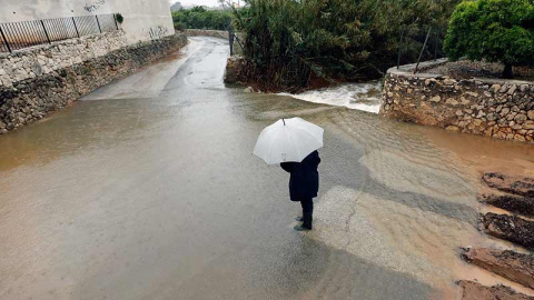 Imagen de lluvia en Alicante. EFE/EPA