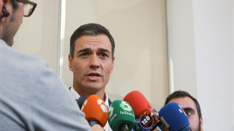 El secretario general del Partido Socialista y presidente del Gobierno en funciones, Pedro Sánchez. Europa Press