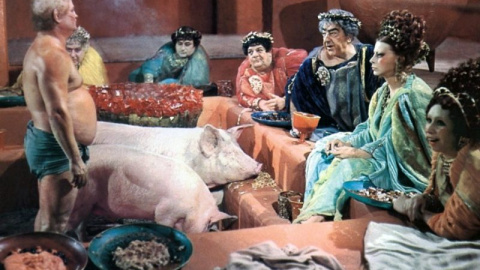 Escena de la película 'Satyricon'.