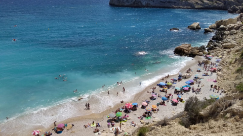 La cala Ambolo de Xàbia. Ajuntament de Xàbia