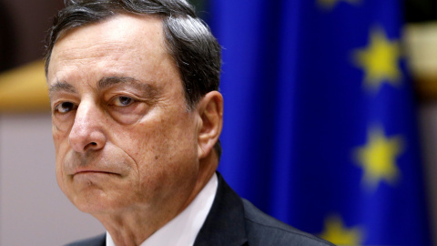 El presidente del Banco Central Europeo ( BCE ) , Mario Draghi.- REUTERS / Francois Lenoir