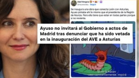 Ayuso veta a Sánchez por no invitarla a la inauguración del AVE de León a Asturias: "Hace política como una niña maleducada"