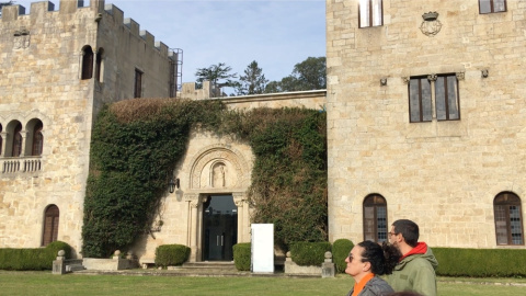 28/11/23 Las torres del  pazo, durante la visita del pasado domingo.