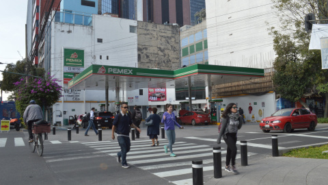 Estación de servicio de la petrolera mexicana Pemex. / Anna Portella