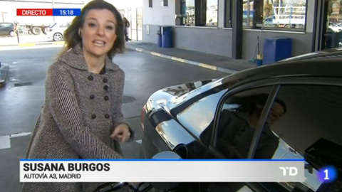 Susaba Burgos, enviada especial de TVE a Atenas