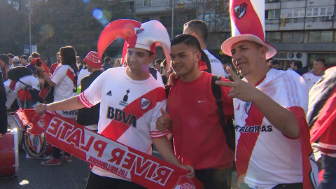 Ambiente festivo sin incidentes previo al partido River-Boca