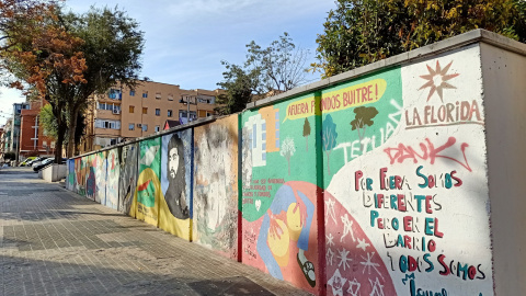 Un mural als Blocs de La Florida.