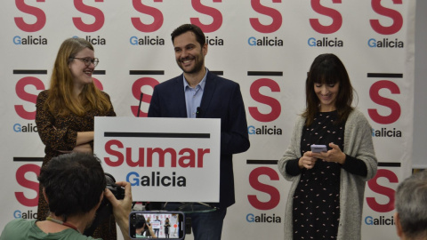 28/11/23 Paulo Carlos López, en una rueda de prensa ayer en Santiago.