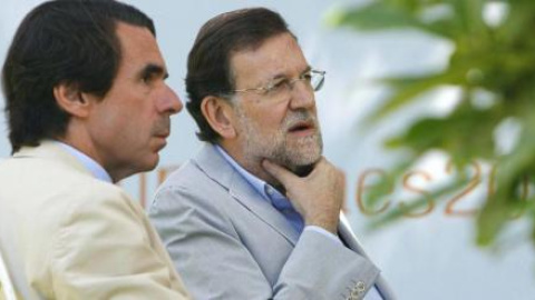 Aznar y Rajoy, en el Campus FAES del año pasado. Archivo EFE