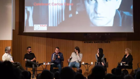 Foto de l'acte d'homenatge a Carlos Cano a l'Ateneu Barcelonès.