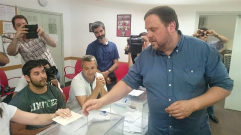 El vicepresidente de la Generalitat y presidente de ERC, Oriol Junqueras