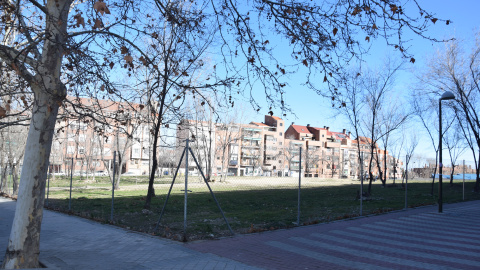 Terreno que cede el Ayuntamiento de Madrid a la Comunidad para la construcción del nuevo conservatorio. MARÍA LOZANO