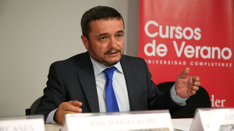 José María Crespo durante su intervención en los Cursos de Verano de la Universidad Complutense.(WEB DE LA UCM)