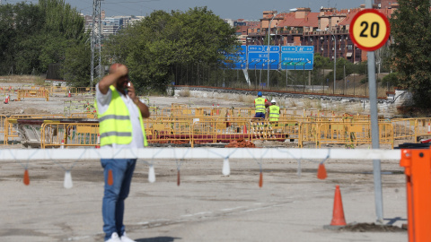 Vista de las obras del polígono logístico de Villaverde | Ayuntamiento de Madrid.