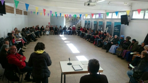 Reunió a Badalona de la Coordinadora Obrim Fronteres