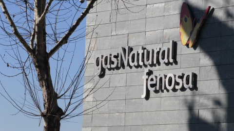 El logo de Gas Natural Fenosa en su sede en Madrid. E.P.