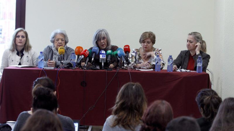 Rueda de prensa de organizacioens feministas anuncian quejas ante el CGPJ por "maltrato judicial" / EFE