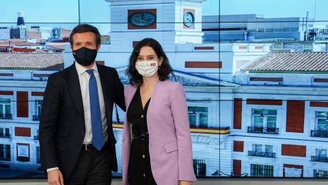 Pablo Casado junto a Isabel Díaz Ayuso en el Comité Ejecutivo del PP este miércoles 5 de mayo de 2021.