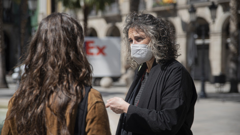 Elena Guim conversa amb la redactora.