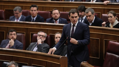 Albert Rivera en el Congreso de los Diputados. EUROPA PRESS