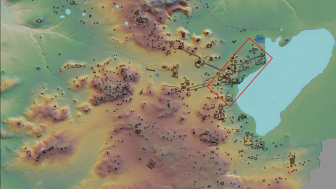 Los investigadores también explican que alrededor de los centros urbanos había extensos campos de cultivo que podían llegar a ocupar hasta un 95% de la tierra disponible. Fundación Patrimonio Cultural y Natural Maya (EFE)