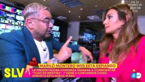 Jorge Javier Vázquez frena el intento de Mariló Montero de colar el bulo de los fondos europeos: "Eso es pescado congelado"