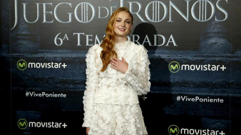 Sophie Turner, en su visita a Madrid. EFE/Chema Moya