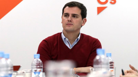 El líder de Ciudadanos Albert Rivera durante la reunión de la ejecutiva del partido en Madrid./EFE