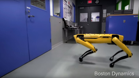 Uno de los perros robot de Boston Dynamics.