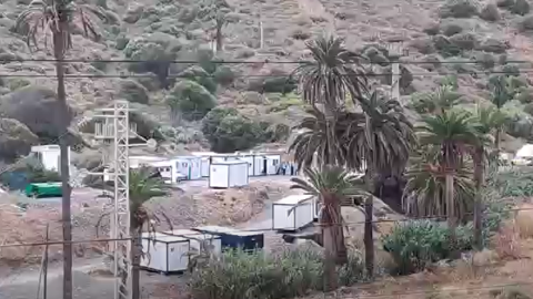 Vista panorÃ¡mica de las obras en el CATE de Barranco Seco y las instalaciones de Frontex