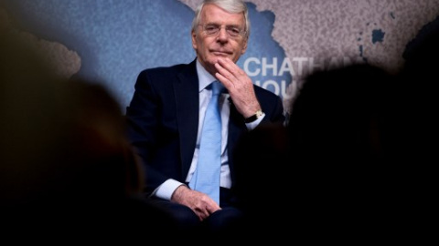 Fotografía de archivo del exprimer ministro británico John Major. - AFP