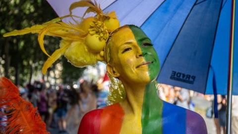 Manifestación Pride! Barcelona con motivo del Orgullo LGTBI en 2019.