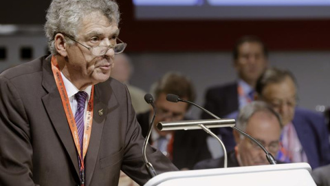 Ángel María Villar durante su intervención en la Asamblea General de la RFEF. /EFE