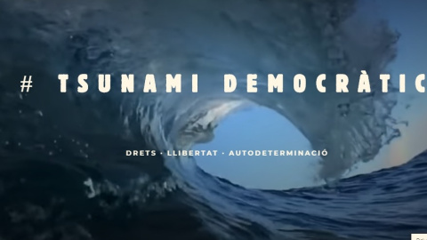 Foto de portada de la plataforma 'Tsunami Democràtic'. Tsunami Democràtic