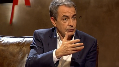 El expresidente del Gobierno José Luis Rodríguez Zapatero en el programa 'En la frontera'.