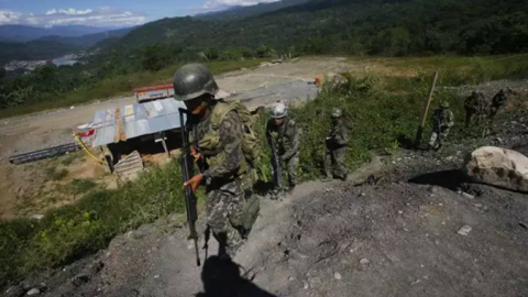 Militares en la región del VRAEM, donde tiene presencia la guerrilla maoísta Sendero Luminoso.