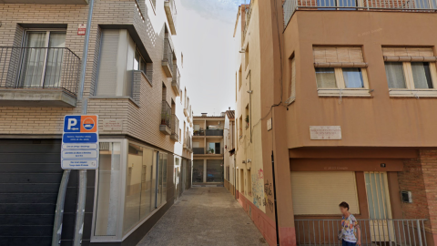 Carrer de Girona on s'hauria produit el cas, segons el 'Diari de Girona'