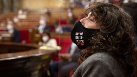 Teresa Jordà, durante el pleno de investidura de Aragonès.