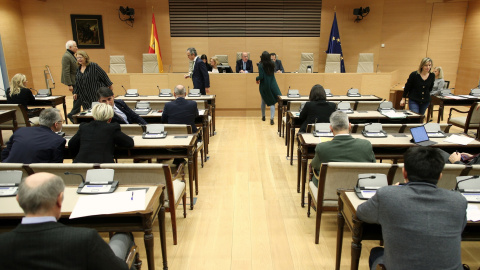 Sala Prim del Congreso, durante la votación para la elección de los miembros de la Mesa de la Comisión de Hacienda, en la que ha sido elegido como presidente de la Mesa, Eloy Suárez (PP), en Madrid (España),a 7 de febrero de 2020.