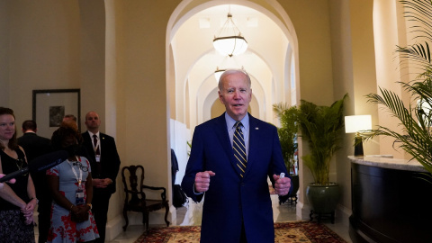 Joe Biden comparece sobre las elecciones en EEUU durante su visita a Phnom Penh (Camboya)